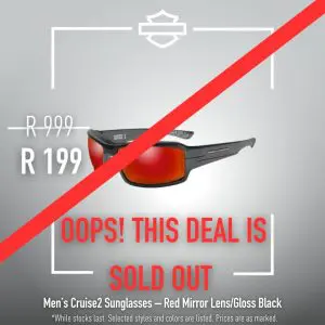Men's Cruise2 Sunglasses - Red Mirror Lens/Gloss Black - Image 1