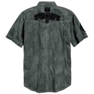 Men's Let's Ride Woven Short Sleeve Shirt - Image 2
