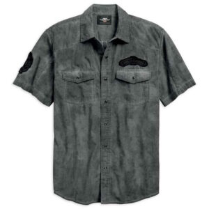 Men's Let's Ride Woven Short Sleeve Shirt - Image 1