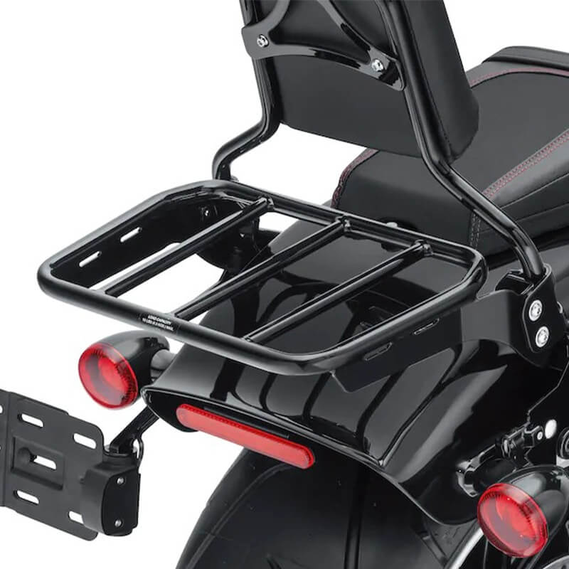 Sport Luggage Rack for HoldFast Sissy Bar Uprights Gloss Black