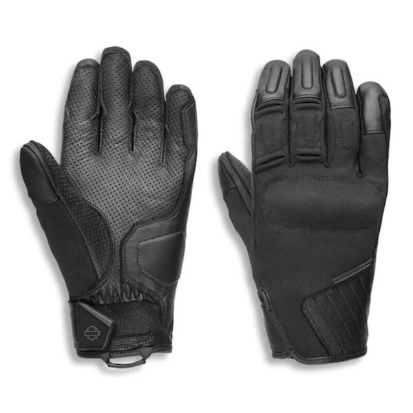 Men's H-D® Brawler Full Finger Mixed Media Glove - Harley-Davidson® Online