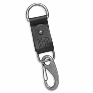 Brown leather key fob - Image 1