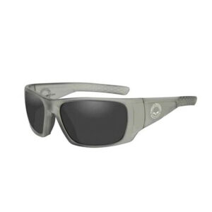 Men's Wiley X® Keys Sunglasses | Silver Flash Lenses With Smoke Grey Base | Matte Grey Frame - Image 1