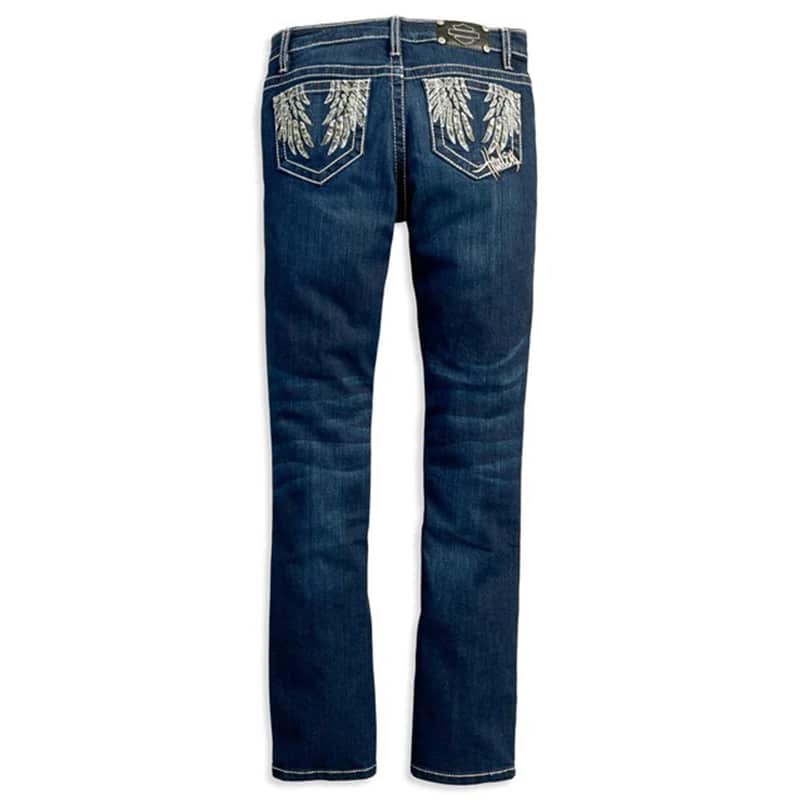 Women's Curvy Boot Cut Embellished Mid-Rise Jeans - Harley-Davidson® Online