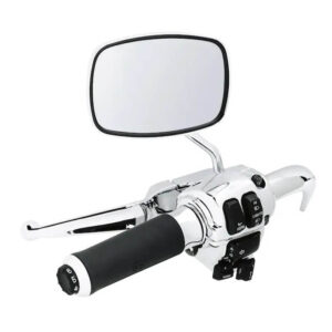 Contoured Chrome and Rubber Heated Hand Grips