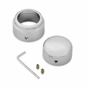 Rear Axle Nut Covers - Chrome
