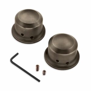 Brass Front Axle Nut Covers - Image 1