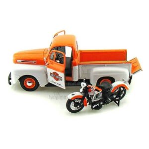 Harley Davidson Ford F1 Pick-Up 1948 with Motorcycle - Image 4