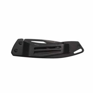 TecX Dinero H-D Script Pocket Knife Stainless Handle Black 52080 - Image 3