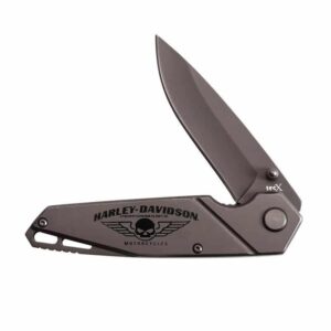 Harley-Davidson® TS1-T T0074.5T with a Titanium Coat Stainless Handle Tec X® Knife - Image 1