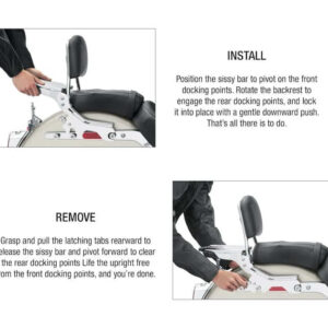 HoldFast Sissy Bar Upright - Standard Height - Chrome - Image 3