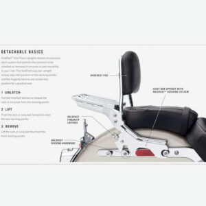 HoldFast Sissy Bar Upright - Standard Height - Chrome - Image 4