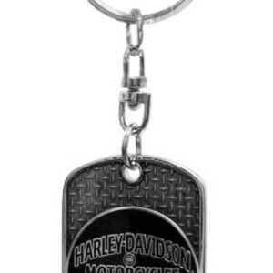 Dog Tag, Winged Skull Distressed Chain/Keychain, Silver - Image 4