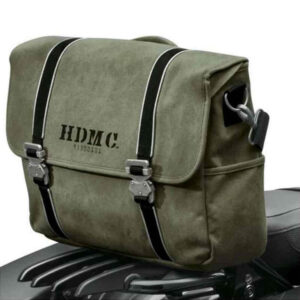 HDMC Messenger Bag, Water-Resistant, Army Green - Image 4