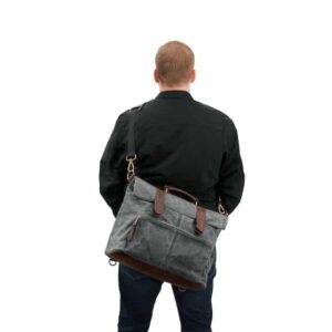 Waxed Canvas Messenger Bag - Image 6