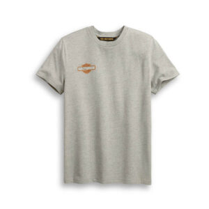Men's Distressed Print Logo Tee - Image 1