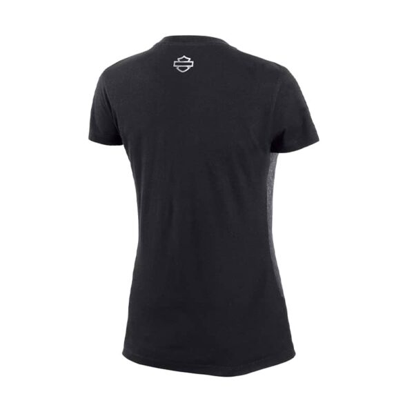 Women's Metallic Print Front Tee – Black | Harley-Davidson® Online