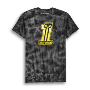 Men's #1 Skull Tie Dye Slim Fit Tee - Image 1