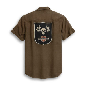 Men's Shirt Woven Tan - Image 2