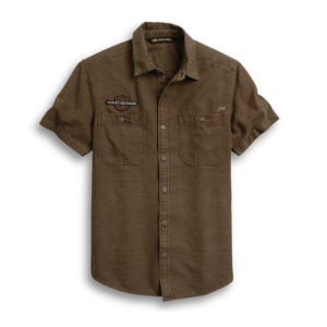 Men's Shirt Woven Tan - Image 1