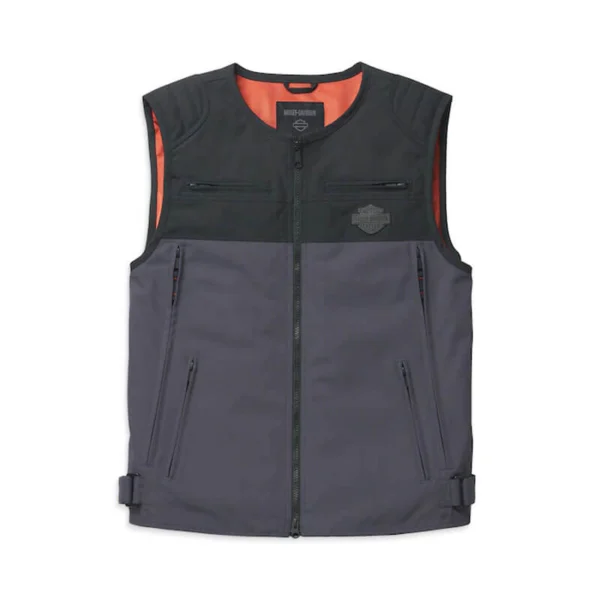 Harley-Davidson ライディングベスト 97113-22VM Men's Bagger Textile Riding Vest with Backpack | 97113-22VM