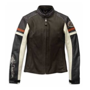 Women's Leather Jacket Delmita - Image 1