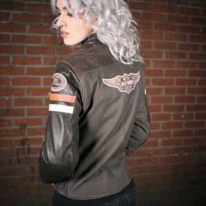 Women's Leather Jacket Delmita - Image 5