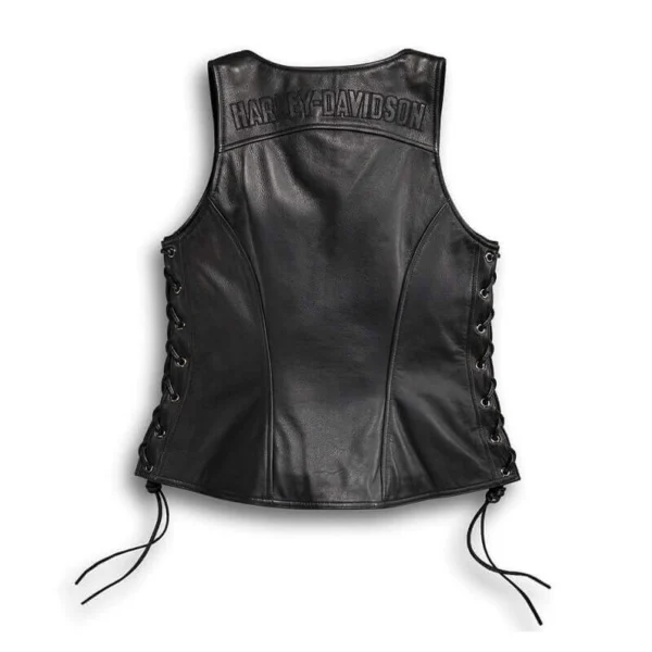Women's Avenue Leather Vest Side Lacing | 98071-14VW