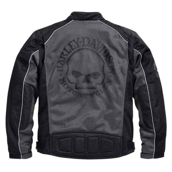 Men's Riding Mesh Jacket, Willie G. Skull, Black - Harley-Davidson® Online