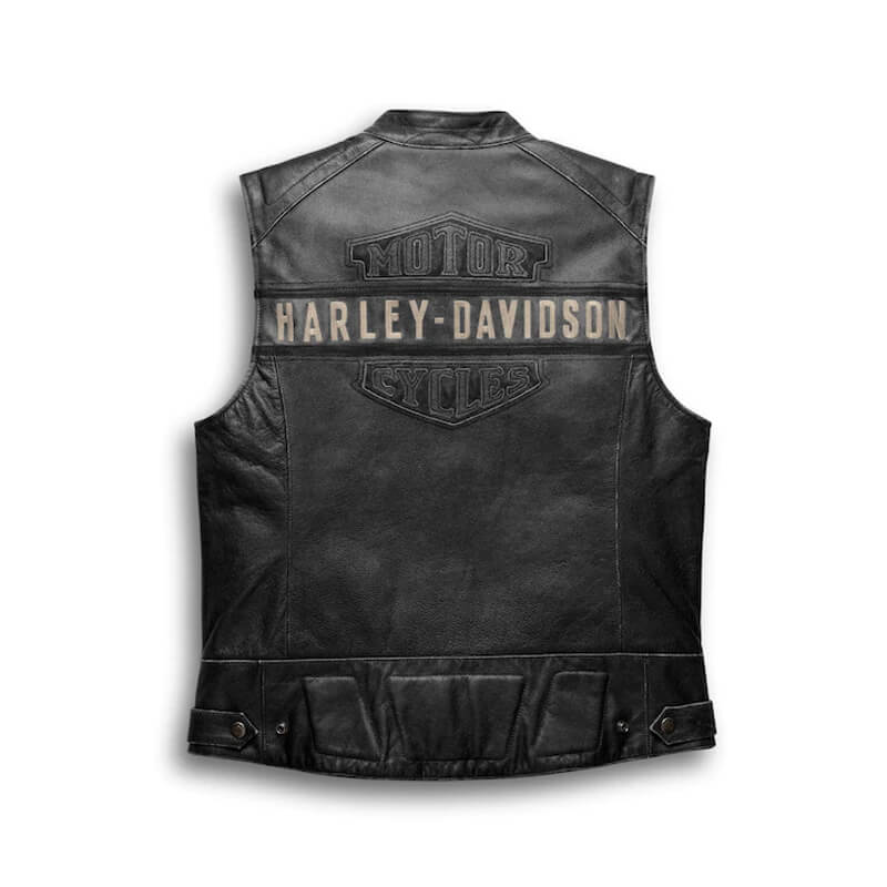Men's Passing Link Leather Vest HarleyDavidson® Online
