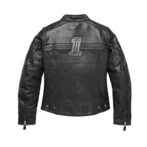 Ladies #1 Skull Leather Jacket - Image 2