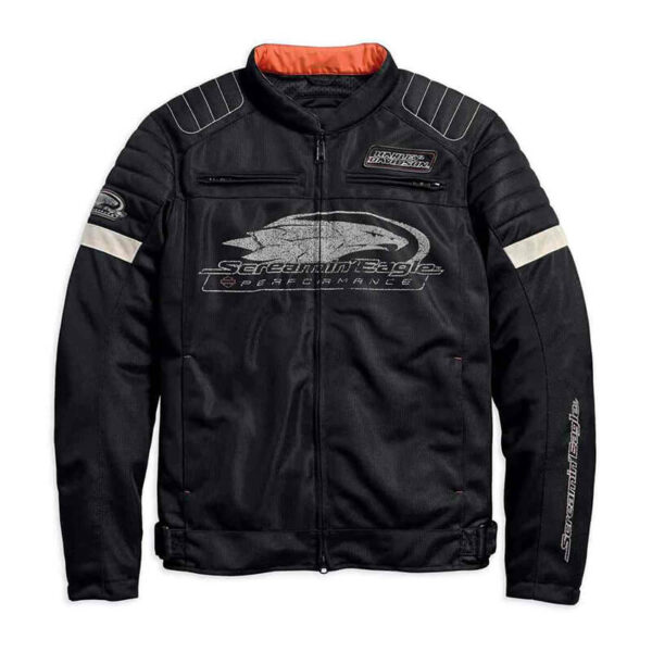 Men's Screamin' Eagle Mesh Riding Jacket, Black | Harley-Davidson