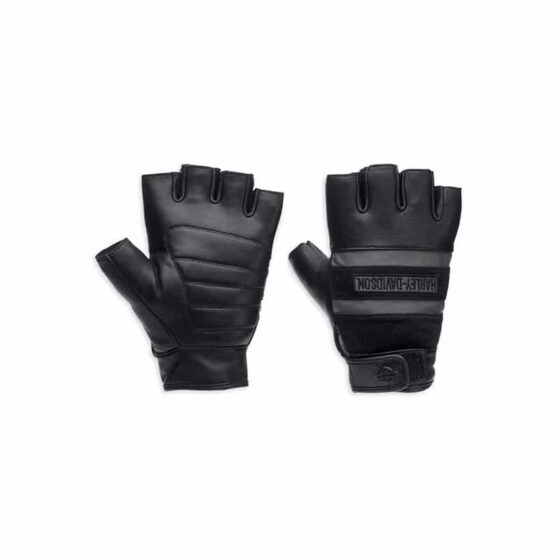 Men’s Centerline Reflective Fingerless Leather Gloves HarleyDavidson