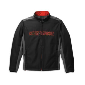 Men's Bar & Shield Hooded Softshell Jacket - Image 3