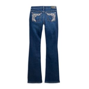 Women's Curvy Performance Stretch Boot Cut Embellished Jeans - Image 2