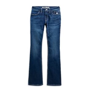 Women's Curvy Performance Stretch Boot Cut Embellished Jeans - Image 1