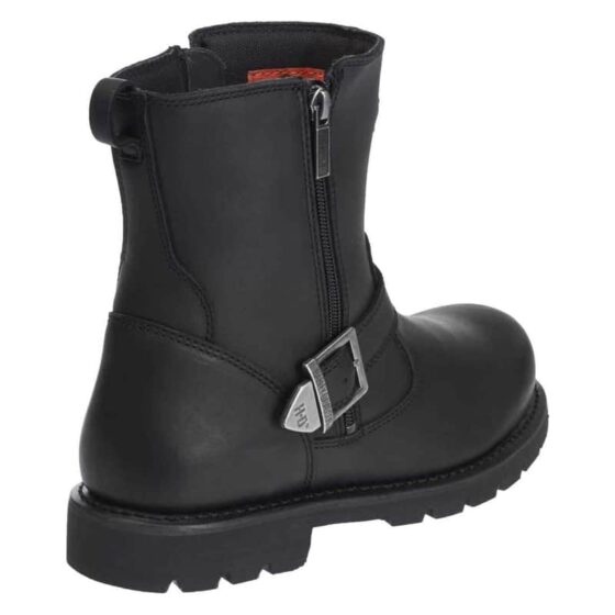 Men's Flagstone Black Leather Motorcycle Boots. HarleyDavidson® Online