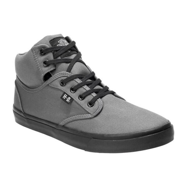 Men's Wrenford Black or Grey Canvas Sneakers - Harley-Davidson® Online