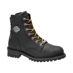 Men's Hedman Black Motorcycle Boots - Image 9