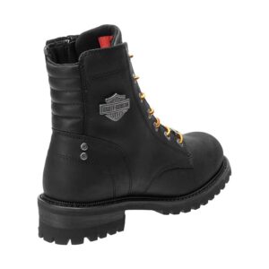 Men's Hedman Black Motorcycle Boots - Image 8