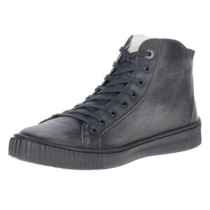 Men's Barren Black or Rust Leather Sneakers - Image 5