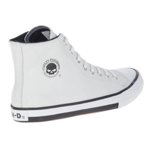 Men's Baxter Hi-Top Logo Athletic White Leather Sneakers - Harley-Davidson®  Online