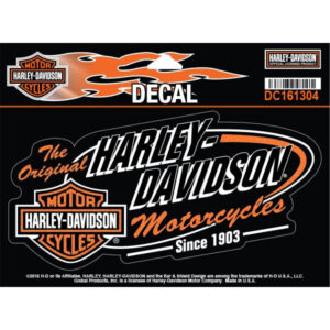 Retro H-D® Bar & Shield Decal, LG 6.875 x 3.5 inch - Image 1