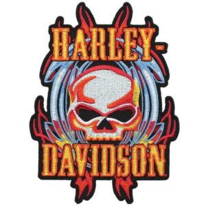 Vicious Willie G Skull Emblem, MD Size 4.125 x 5.5 inch - Image 1