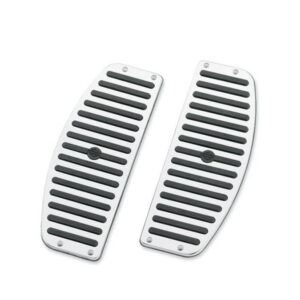 Chrome and Rubber Rider Footboard Inserts - Image 1