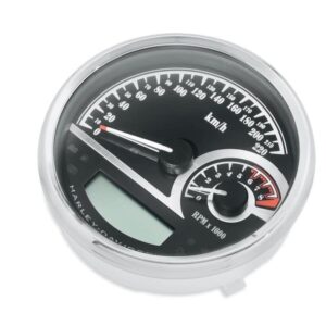 Black Dial Analog Speedometer/Tachometer - Image 1