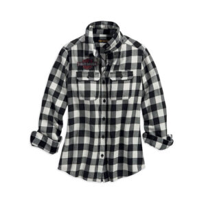 Women's V-Twin Eagle Plaid Shirt - Image 1