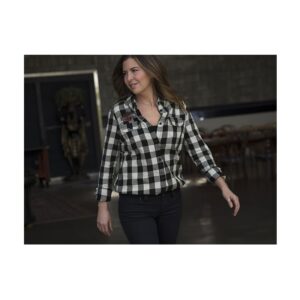 Women's V-Twin Eagle Plaid Shirt - Image 3