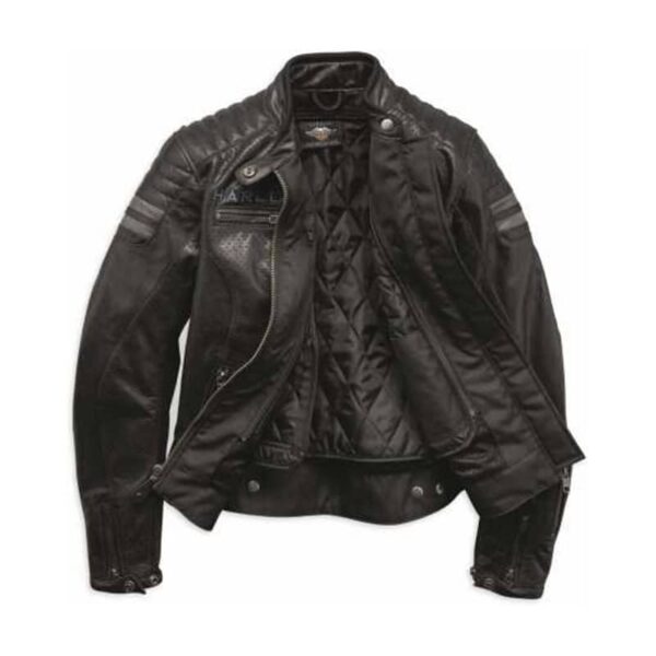 Harley Davidson FXRG women's M black leather jacket. GREAT condition.