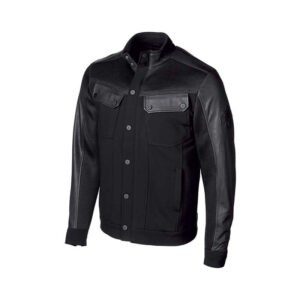Men's H-D® Moto Textile Mixed Media Slim Fit Casual Jacket - Image 1